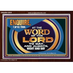 THE WORD OF THE LORD IS FOREVER SETTLED  Ultimate Inspirational Wall Art Acrylic Frame  GWARK12035  "33X25"