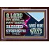BLESSED IS THE MAN WHOSE STRENGTH IS IN THEE  Acrylic Frame Christian Wall Art  GWARK12102  "33X25"