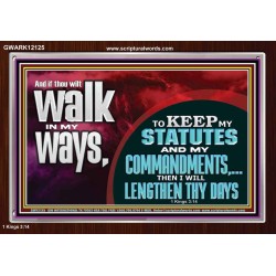 KEEP MY STATUTES AND MY COMMANDMENTS  Custom Wall Scripture Art  GWARK12125  "33X25"