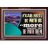 FEAR NOT WITH US ARE MORE THAN THEY THAT BE WITH THEM  Custom Wall Scriptural Art  GWARK12132  "33X25"