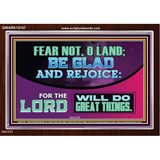 THE LORD WILL DO GREAT THINGS  Custom Inspiration Bible Verse Acrylic Frame  GWARK12147  