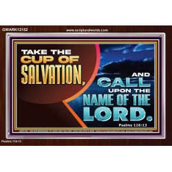 TAKE THE CUP OF SALVATION  Art & Décor Acrylic Frame  GWARK12152  "33X25"