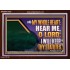 HEAR ME O LORD I WILL KEEP THY STATUTES  Bible Verse Acrylic Frame Art  GWARK12162  "33X25"
