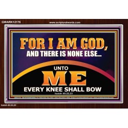 UNTO ME EVERY KNEE SHALL BOW  Scripture Wall Art  GWARK12176  "33X25"