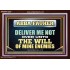 ABBA FATHER DELIVER ME NOT OVER UNTO THE WILL OF MINE ENEMIES  Unique Power Bible Picture  GWARK12220  "33X25"