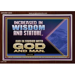 INCREASED IN FAVOUR WITH GOD AND MAN  Eternal Power Picture  GWARK12243  "33X25"