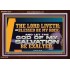 THE LORD LIVETH BLESSED BE MY ROCK  Righteous Living Christian Acrylic Frame  GWARK12372  "33X25"