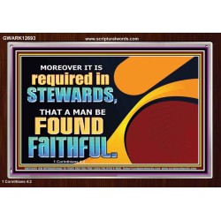 BE FOUND FAITHFUL  Scriptural Wall Art  GWARK12693  "33X25"