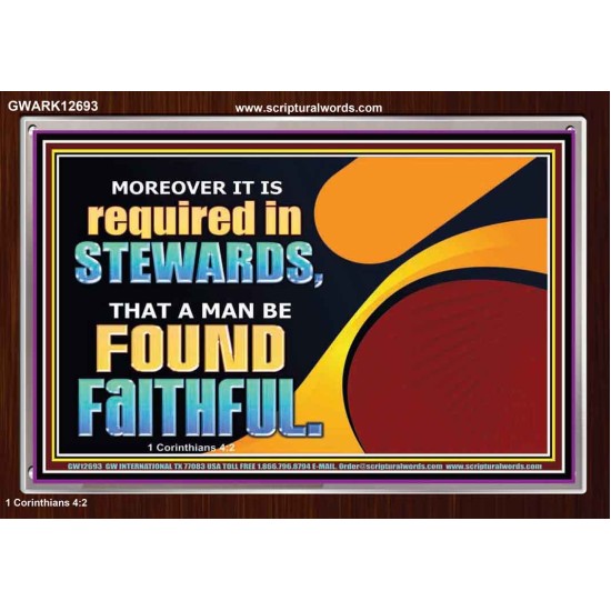 BE FOUND FAITHFUL  Scriptural Wall Art  GWARK12693  