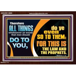 THE LAW AND THE PROPHETS  Scriptural Décor  GWARK12695  "33X25"