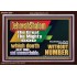 JEHOVAH SHALOM WHICH DOETH GREAT THINGS AND UNSEARCHABLE  Scriptural Décor Acrylic Frame  GWARK12699  "33X25"
