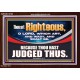 THOU ART RIGHTEOUS O LORD  Christian Acrylic Frame Wall Art  GWARK12702  