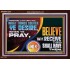 WHAT THINGS SOEVER YE DESIRE WHEN YE PRAY  Contemporary Christian Wall Art  GWARK12721  "33X25"