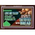 LOVE NOT SLEEP LEST THOU COME TO POVERTY  Bible Verse Art Acrylic Frame  GWARK12724  "33X25"