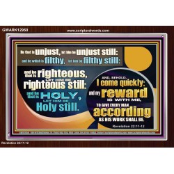 BE RIGHTEOUS STILL  Bible Verses Wall Art  GWARK12950  "33X25"