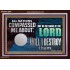 IN THE NAME OF THE LORD WILL I DESTROY THEM  Biblical Paintings Acrylic Frame  GWARK12966  "33X25"