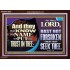 THEY THAT KNOW THY NAME WILL NOT BE FORSAKEN  Biblical Art Glass Acrylic Frame  GWARK12983  "33X25"