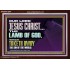 THE LAMB OF GOD WHICH TAKETH AWAY THE SIN OF THE WORLD  Children Room Wall Acrylic Frame  GWARK12991  "33X25"