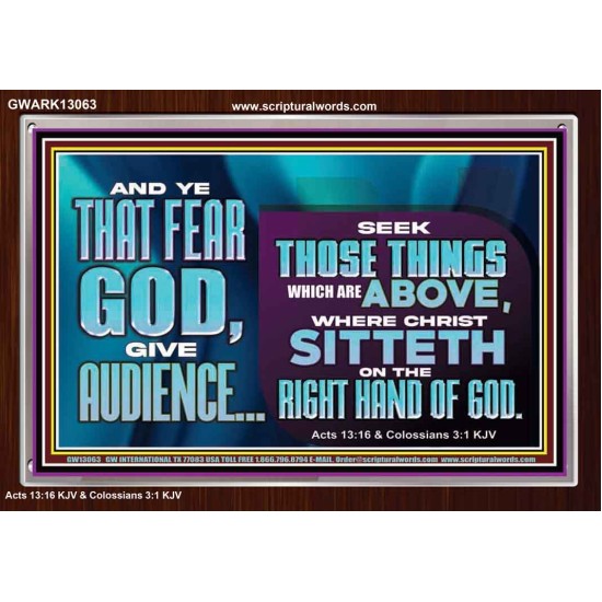 THE RIGHT HAND OF GOD  Church Office Acrylic Frame  GWARK13063  