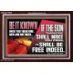 IF THE SON THEREFORE SHALL MAKE YOU FREE  Ultimate Inspirational Wall Art Acrylic Frame  GWARK13066  