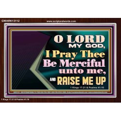 LORD MY GOD, I PRAY THEE BE MERCIFUL UNTO ME, AND RAISE ME UP  Unique Bible Verse Acrylic Frame  GWARK13112  "33X25"