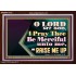 LORD MY GOD, I PRAY THEE BE MERCIFUL UNTO ME, AND RAISE ME UP  Unique Bible Verse Acrylic Frame  GWARK13112  "33X25"