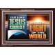 OUR LORD JESUS CHRIST THE LIGHT OF THE WORLD  Christian Wall Décor Acrylic Frame  GWARK13122B  