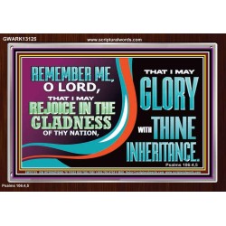 REJOICE IN GLADNESS  Bible Verses to Encourage Acrylic Frame  GWARK13125  "33X25"