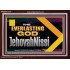 THE EVERLASTING GOD JEHOVAHNISSI  Contemporary Christian Art Acrylic Frame  GWARK13131  "33X25"