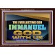 THE EVERLASTING GOD IMMANUEL..GOD WITH US  Scripture Art Acrylic Frame  GWARK13134B  