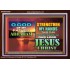 STRENGTHEN MY HANDS THIS DAY O GOD  Ultimate Inspirational Wall Art Acrylic Frame  GWARK9548  "33X25"