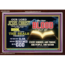 THOU ART WORTHY TO OPEN THE SEAL OUR LORD JESUS CHRIST  Ultimate Inspirational Wall Art Picture  GWARK9555  "33X25"