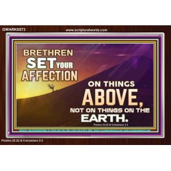 SET YOUR AFFECTION ON THINGS ABOVE  Ultimate Inspirational Wall Art Acrylic Frame  GWARK9573  "33X25"