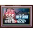 LED THE LOVE OF GOD SHED ABROAD IN OUR HEARTS  Large Acrylic Frame  GWARK9597  "33X25"