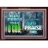 LET THE PEOPLE PRAISE THEE O GOD  Kitchen Wall Décor  GWARK9603  "33X25"