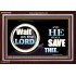 WAIT ON THE LORD AND HE SHALL SAVED THEE  Contemporary Christian Wall Art Acrylic Frame  GWARK9920  "33X25"