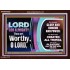 LORD GOD ALMIGHTY HOSANNA IN THE HIGHEST  Contemporary Christian Wall Art Acrylic Frame  GWARK9925  "33X25"