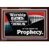 JESUS CHRIST THE SPIRIT OF PROPHESY  Encouraging Bible Verses Acrylic Frame  GWARK9952  "33X25"
