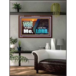 WAIT YE UPON ME SAITH THE LORD  Custom Biblical Paintings  GWARK10305  "33X25"