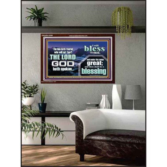 I BLESS THEE AND THOU SHALT BE A BLESSING  Custom Wall Scripture Art  GWARK10306  