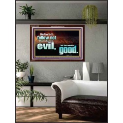 FOLLOW NOT WHICH IS EVIL  Custom Christian Artwork Acrylic Frame  GWARK10309  "33X25"