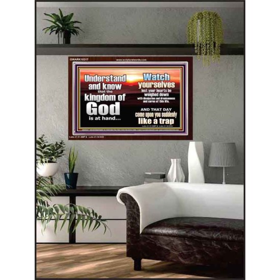 BEWARE OF THE CARE OF THIS LIFE  Unique Bible Verse Acrylic Frame  GWARK10317  