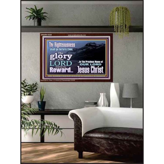 THE GLORY OF THE LORD WILL BE UPON YOU  Custom Inspiration Scriptural Art Acrylic Frame  GWARK10320  
