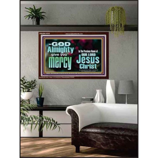 GOD ALMIGHTY GIVES YOU MERCY  Bible Verse for Home Acrylic Frame  GWARK10332  