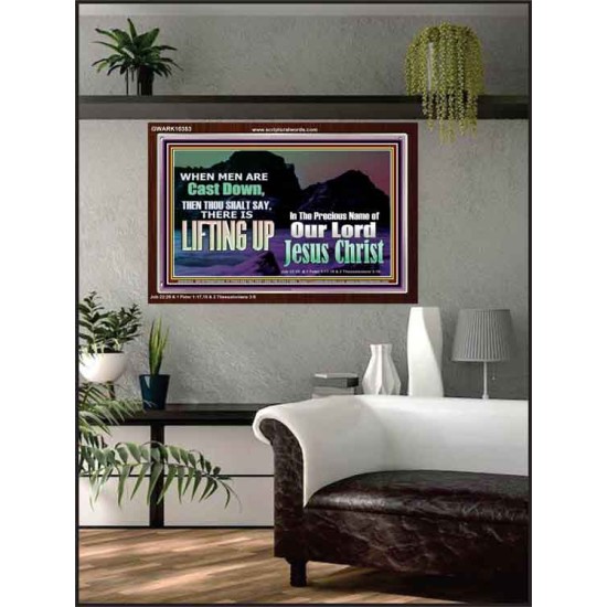 THOU SHALL SAY LIFTING UP  Ultimate Inspirational Wall Art Picture  GWARK10353  