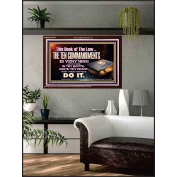 KEEP THE TEN COMMANDMENTS FERVENTLY  Ultimate Power Acrylic Frame  GWARK10374  "33X25"