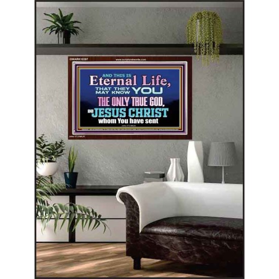 CHRIST JESUS THE ONLY WAY TO ETERNAL LIFE  Sanctuary Wall Acrylic Frame  GWARK10397  