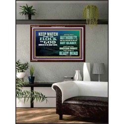 WATCH THE FLOCK OF GOD IN YOUR CARE  Scriptures Décor Wall Art  GWARK10439  "33X25"
