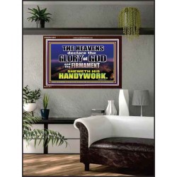 THE HEAVENS DECLARE THE GLORY OF THE LORD  Christian Wall Art Wall Art  GWARK10491  "33X25"