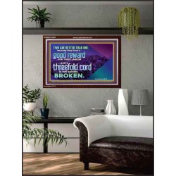 TWO ARE BETTER THAN ONE  Contemporary Christian Wall Art Acrylic Frame  GWARK10548  "33X25"